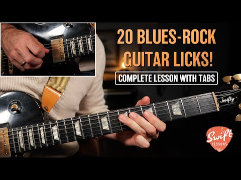 20 Blues Rock Guitar Licks for Beginner-Intermediate Players