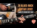 20 Blues Rock Guitar Licks For Beginner Intermediate Players