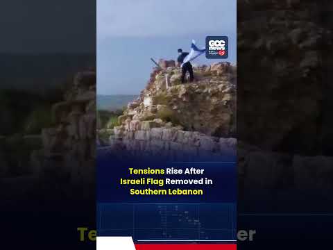 Lebanese Man Removes Israeli Flag from Beaufort Castle After Ceasefire