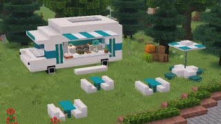 How To Build A Food Truck in Minecraft | Minecraft Tutorial | Minecraft Build Ideas