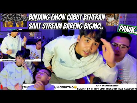 momen bintang emon walkout ninggalin stream bigmo "gw males jadi nya".. - Niceguymo, bintang emon