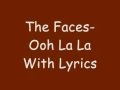 Ooh La La - the Faces with Lyrics