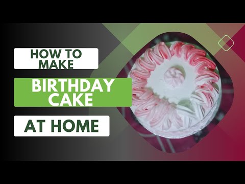 | How to make Birthday cake at home without oven | Chef Areeba Rajpoot