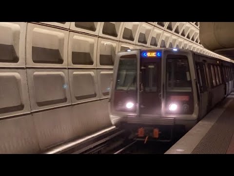 WMATA Metrorail Breda 3000 Series On The Blue Line At Foggy Bottom-GWU Station