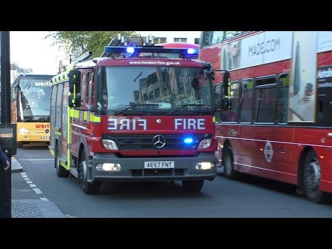 Police Ambulance and London Fire Brigade Responding with Lights and sirens   Collection