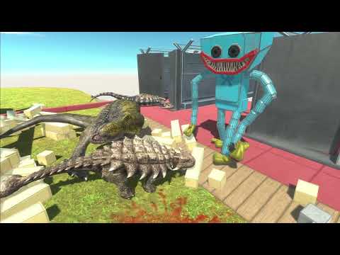 Dinosaur Race Through Blocks - Animal Revolt Battle Simulator Parasaurolophus