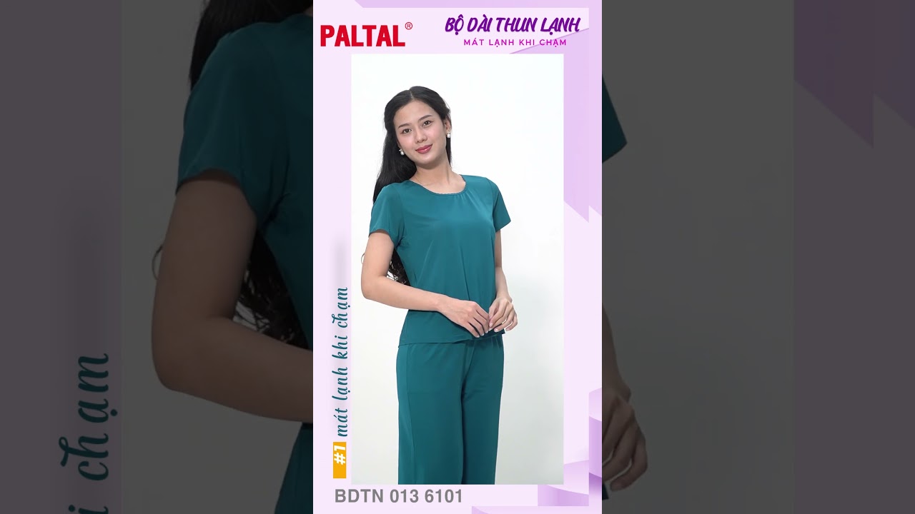 Set đồ bộ nữ kiểu quần dài tay ngắn chất thun lạnh siêu bền 013p 6101