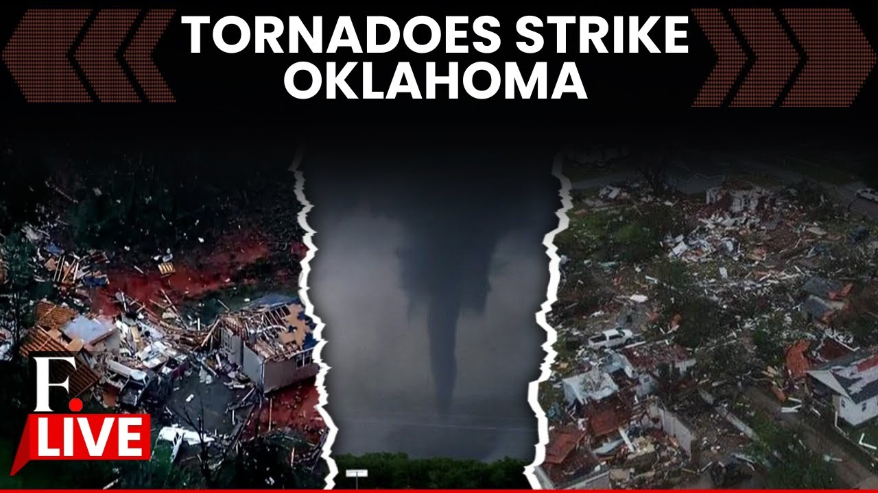 LIVE:Multiple Tornadoes Strike Oklahoma, Leave 10 Injured | Nebraska Faces Intense Hailstorm
