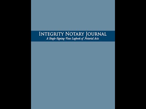 Introduction to the Integrity Notary Journal