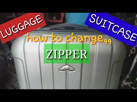 how to change luggage zipper? luggage/suitcase ,using...