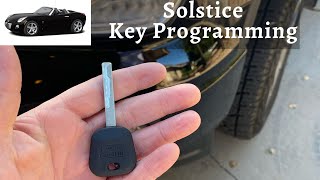 How To Program A Pontiac Solstice Key 2006 - 2009 DIY Transponder Chip Ignition
