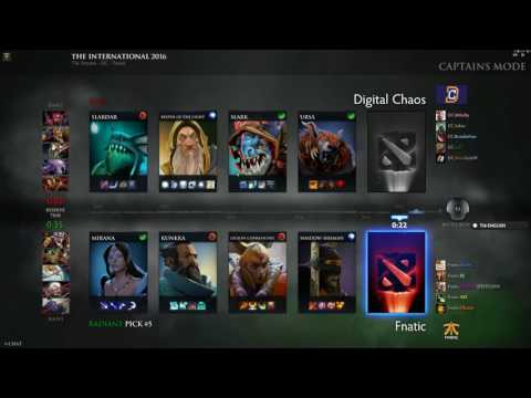 Dota2 TI6. Digital Chaos vs Fnatic. Game 1