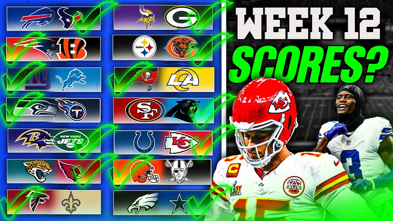 Week 12 NFL Predictions ALL GAMES? (2025)