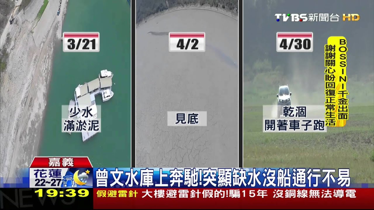 曾文水庫任車行！乾涸一個月　村民奔馳叫苦