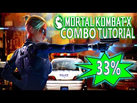 Mortal Kombat X CASSIE CAGE Combos - All VARIATIONS Combo Tutorial