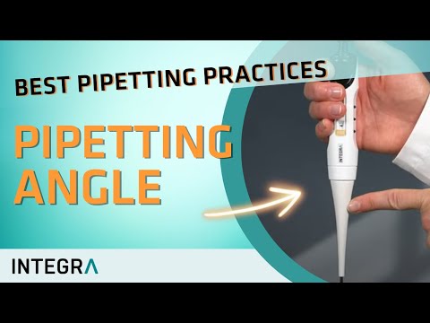 How to use a pipette: Pipetting angle