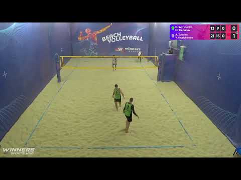 12:50 D. Svyrydenko / M. Stepanov - A. Zabuha / Y. Yevdokymov 03.03.2023 | Winners Beach Volleyball