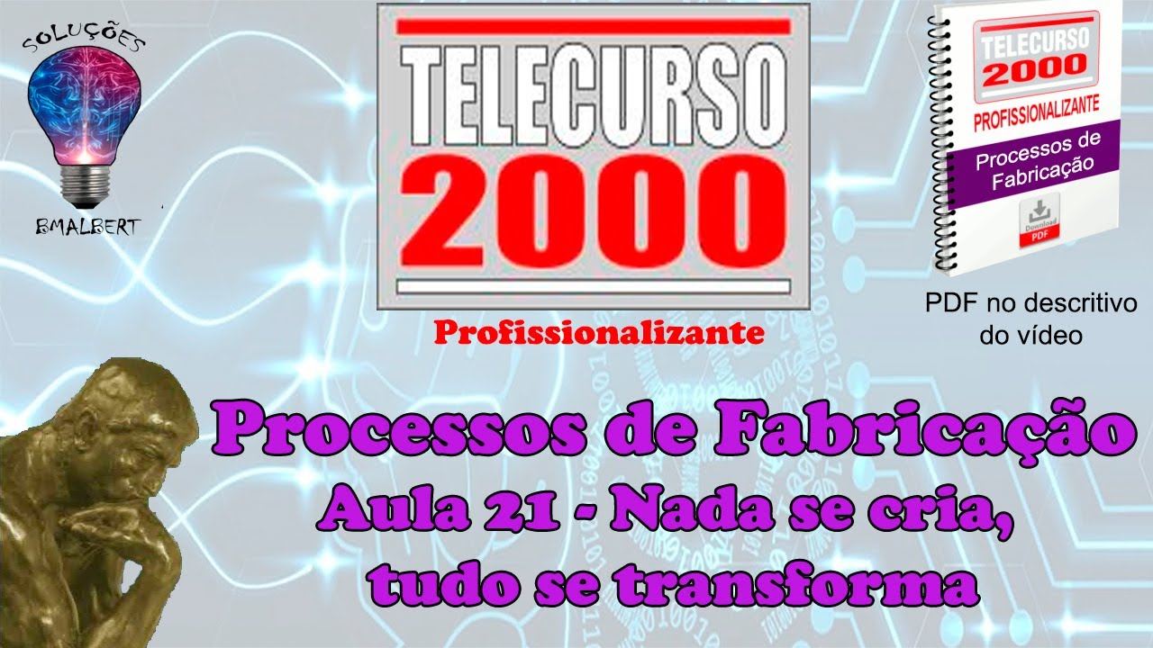 Telecurso 2000 - Processos de Fabricação - 21 Nada se cria, tudo se transforma
