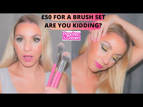 PEACHES & CREAM BRUSH REVIEW  - Bold glowy look over 40 skin