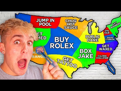 THROWING a Dart At A Map & DOING Whatever It Lands On!!