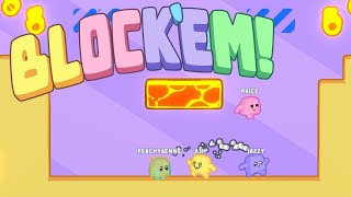 GET THE BLOCK OUT OF MY WAY! - Block 'Em (4 player demo gameplay)