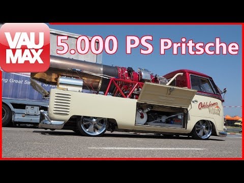 5.000 PS Bulli in Action! - "Oklahoma Willy" und seine VW T1 Pritsche