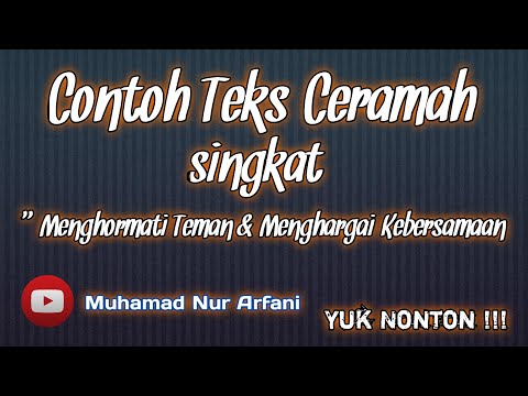 <p>Contoh teks ceramah terbaru 2023<br />
youtu.be/vWkEEMwMRcU</p>
<p>dukungan & support kalian sangat membantu saya</p>
<p> saweria.co/muhamadnurarfani</p>
<p>Contoh teks ceramah / pidato singkat