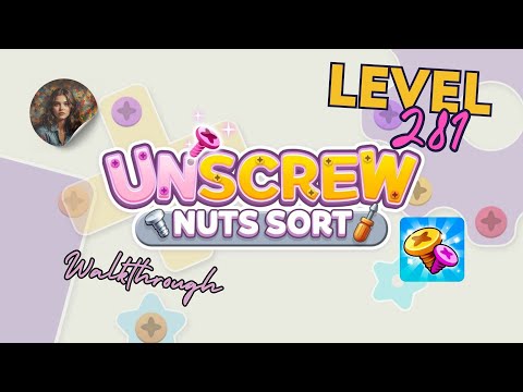 Unscrew Nuts Sort: Pin Puzzle Level 281