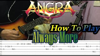 ANGRA - Always More - GUITAR LESSON WITH TABS