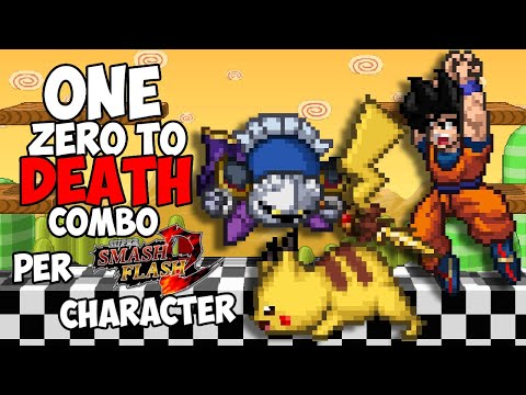 0% To Death Combo With EVERY Character in SSF2 1.4