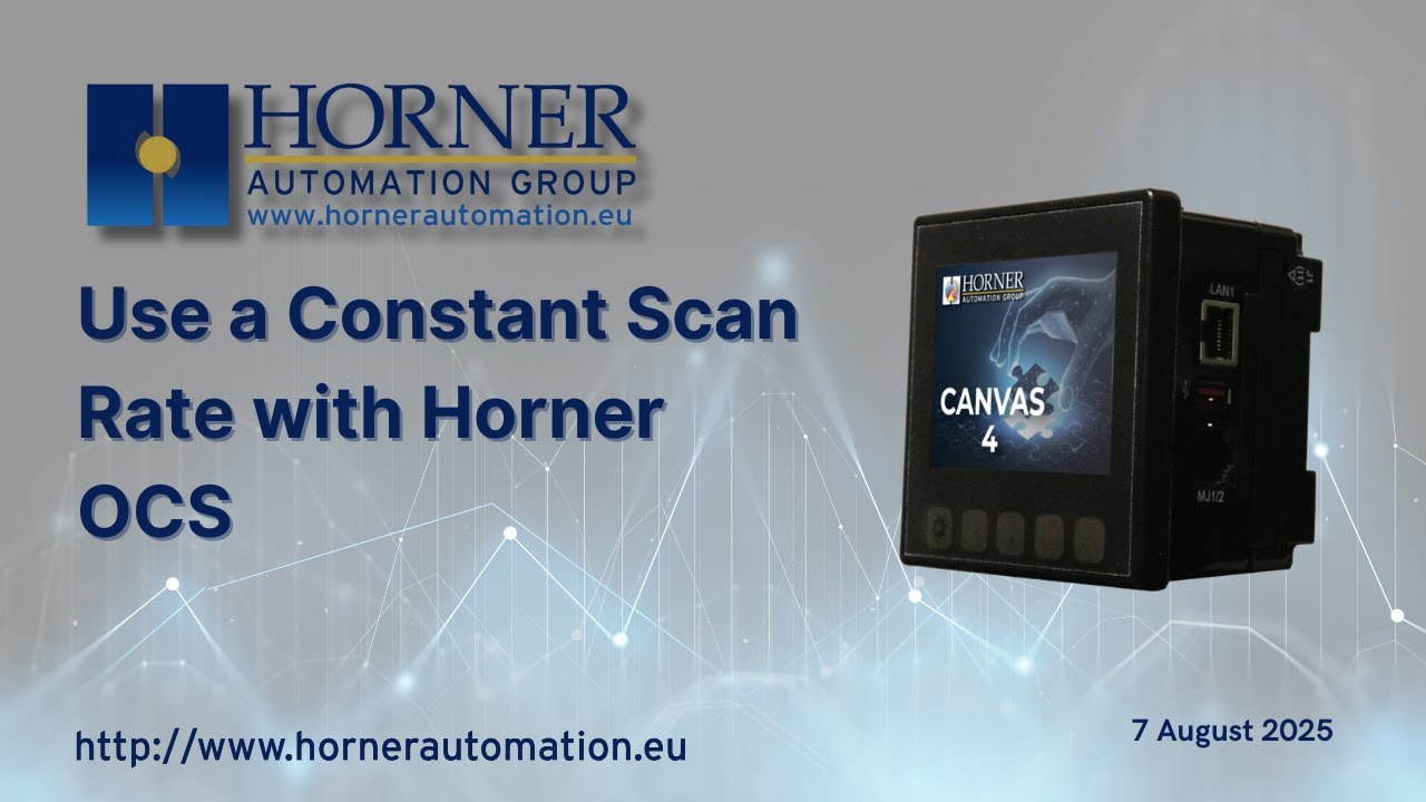 Use a Constant Scan Rate with Horner OCS