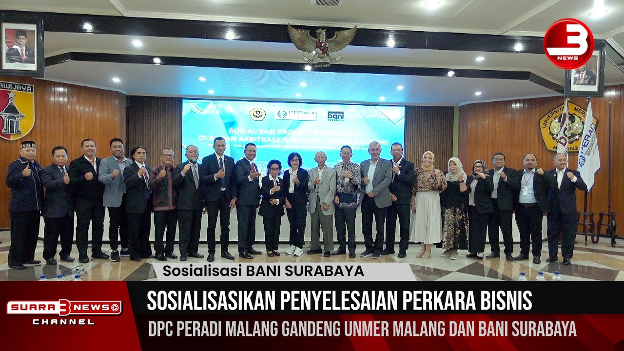 Sosialisasikan Penyelesaian Perkara Bisnis, DPC Peradi Malang Gandeng UNMER Malang dan BANI Surabaya