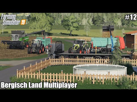 Cleaning Cows Stables, Spreading Manure, Sunflowers Harvesting│Bergisch Land │FS 19│Timelapse#12