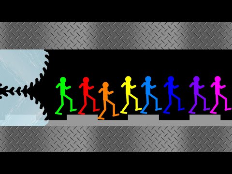 Survival Stickman Race - Escape From the Crusher