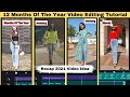 12 months of the year reel tutorial | january february instagram song, recap 2021 video editing app