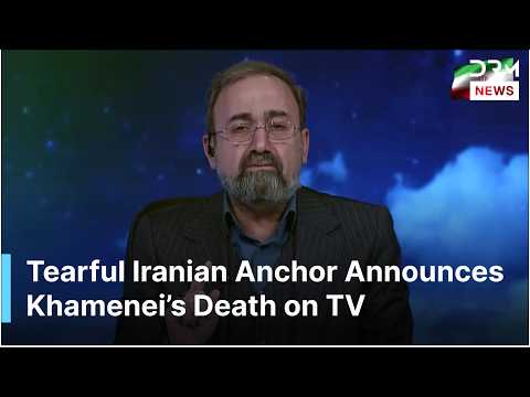 WATCH: Iran State TV Anchor Cries Announcing Ayatollah Khamenei Killed in US-Israel Strikes | AH1G