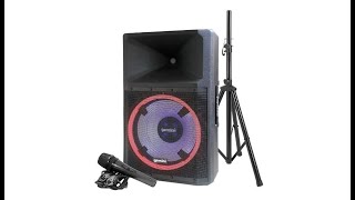 Video thumbnail for Gemini GSP-L2200PK Indoor Outdoor Ultra Powerful Bluetooth 2200 Peak Watt Speaker with Party Lights by Video introduce the latest products