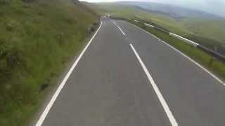 preview picture of video 'Descending Holme Moss a few days before Stage 2 of the Tour de France used the same road'