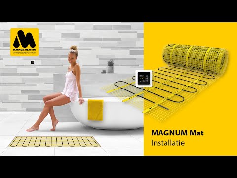 Magnum Mat vloerverwarmingsmat met witte WiFi thermostaat - 1000x50 cm (750W 5,0m2)