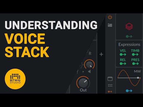 How to use the Bitwig Voice Stack device tutorial
