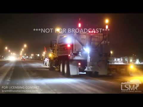 02-03-2018 Rapid City, South Dakota - Snow and Light Pillars