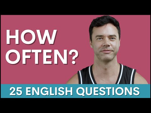 25 HOW OFTEN Questions | English Interview for Learning Conversation