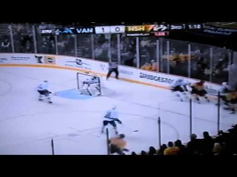 Canucks versus the Nashville Predators NHL Hockey Feb 22 2013