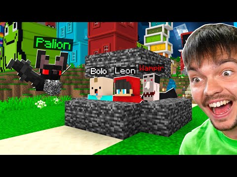 OSZUKUJĘ MOICH PRZYJACIÓŁ JAKO NIETOPERZ w Minecraft!