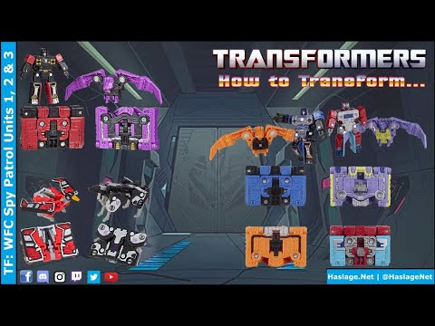 Transformers Siege & Generations Selects Micromaster Spy Patrol Units 1, 2 & 3