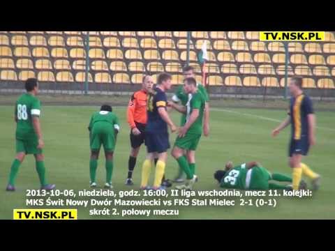 tv.nsk.pl 2013-10-06 MKS Świt Nowy Dwór Mazowiecki - FKS Stal Mielec 2-1 (0-1) skrót 2. połowy