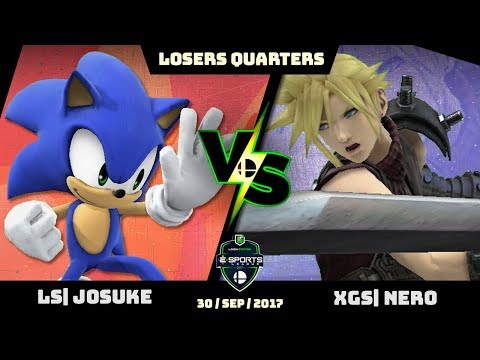 LS League - SSB WiiU - Singles Top 8 - Losers QF - LS | Josuke (Sonic) vs XGS | Nero (Cloud)