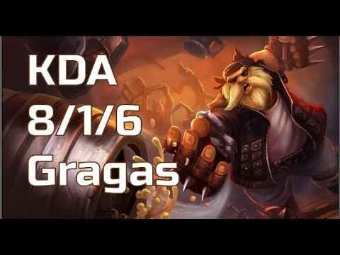 LOL Gragas Vs Nidalee  -  Jungle NA Challenger V10.10