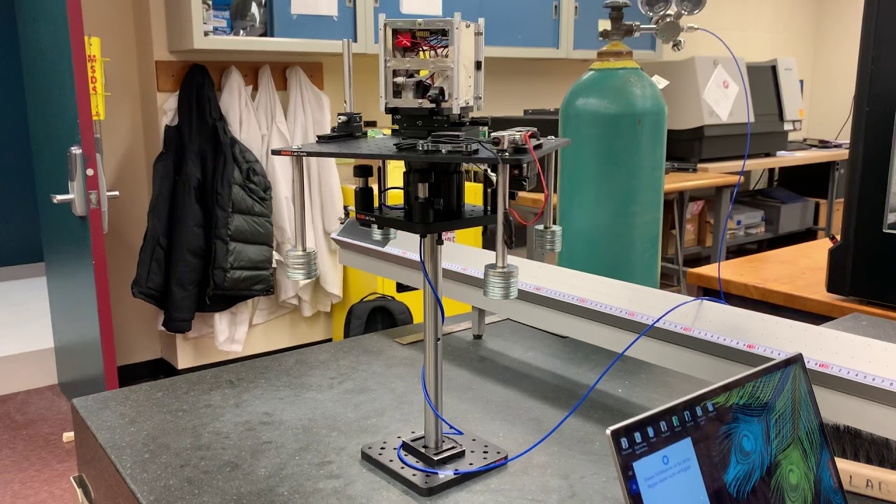 ACDS testbed with attached cubesat