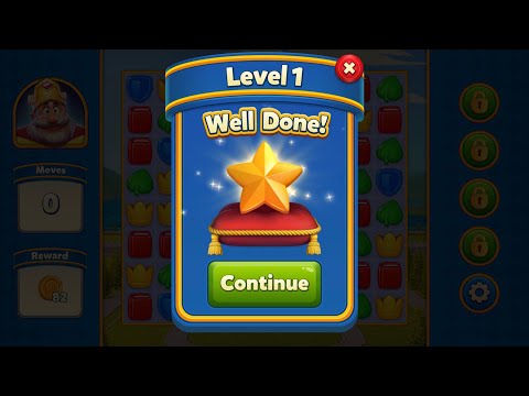 Royal Match - King Robert - Level 1 to 10 - Area 1 (Castle Area)